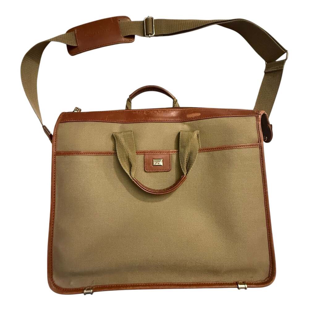 Cutter & Buck Vintage Canvas and Leather Laptop Briefcase